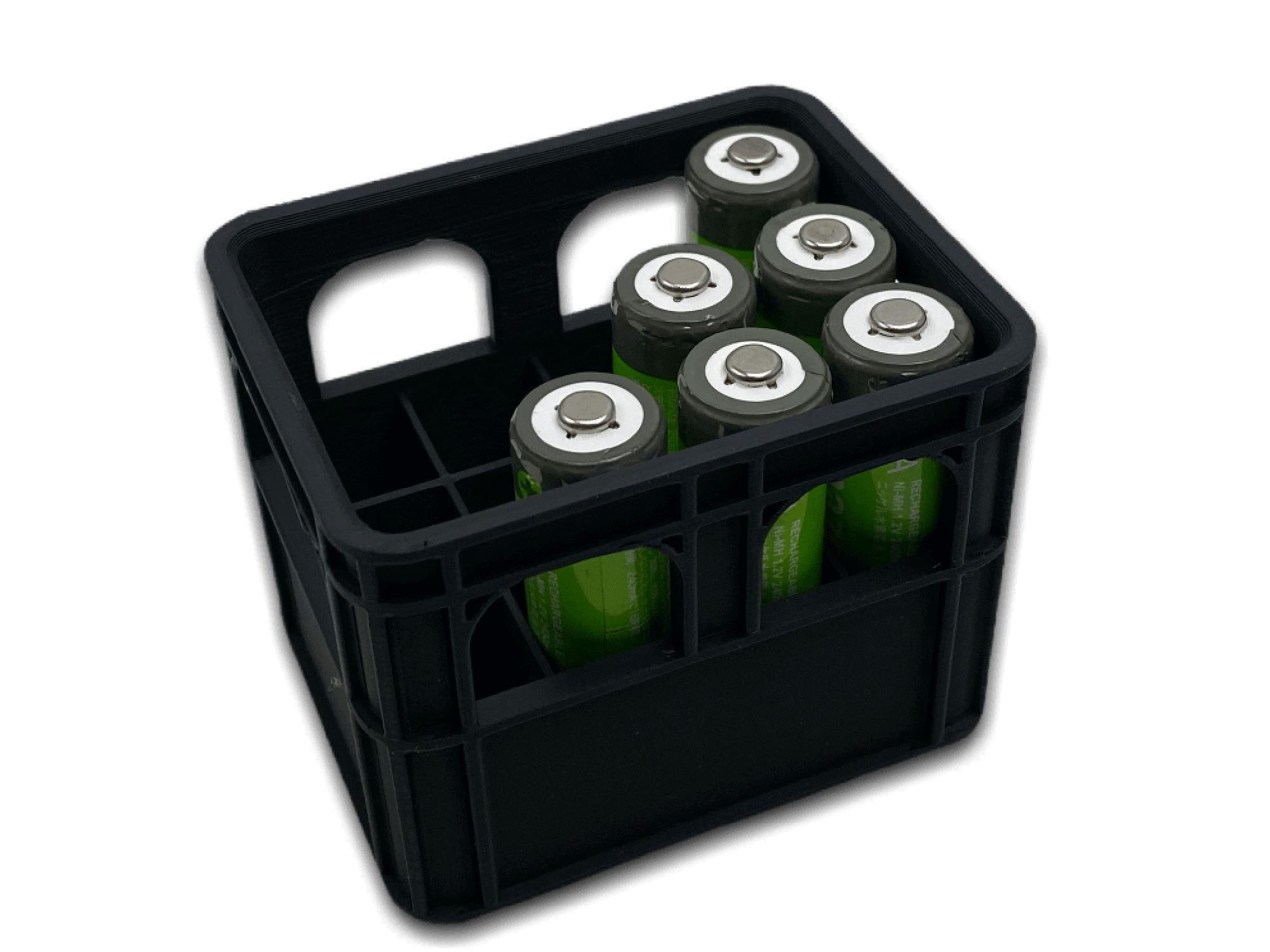 minikisten.de Batterie Bierkiste schwarz